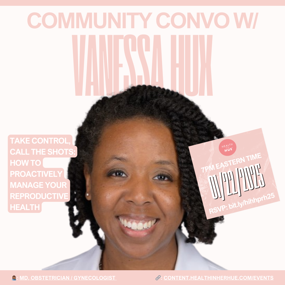 A promotional graphic with Vanessa Hux’s headshot. The graphic includes details of the event and link to register.