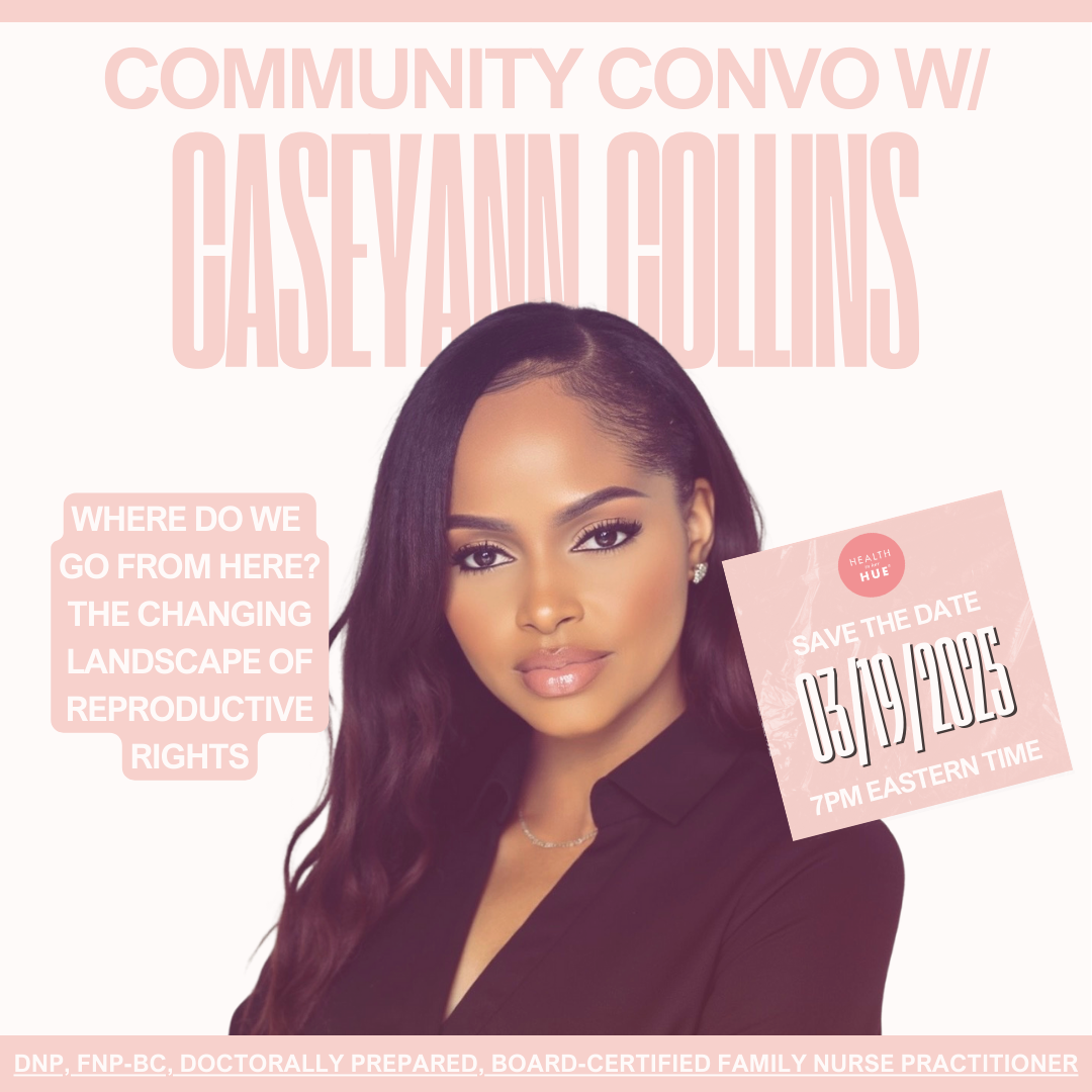 A promotional graphic with Caseyann Collin’s headshot. The graphic includes details of the event.